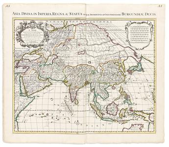 (ASIA.) Johannes Covens & Cornelius Mortier; after Guillaume de L'Ilsle. L'Asie Divisee en Ses Principales Regions.                              